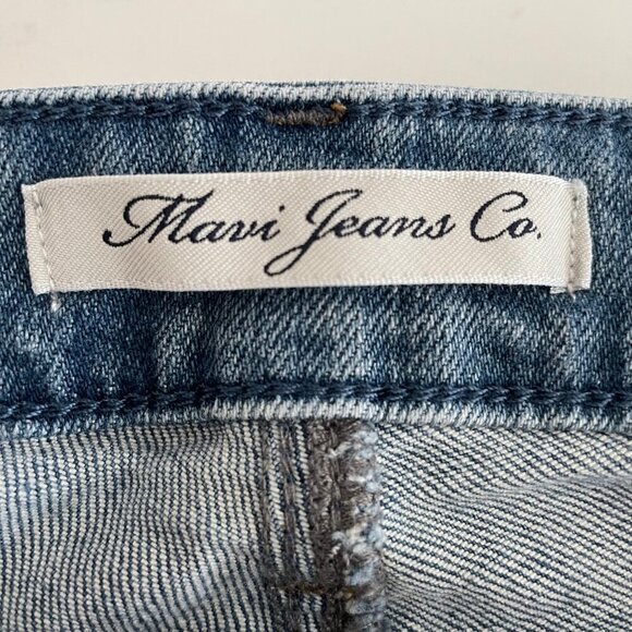 Mavi Jeans Co. ADA Boyfriend M Rise Embroidered Rose Motif M Wash Jeans Sz 27 - Picture 8 of 12